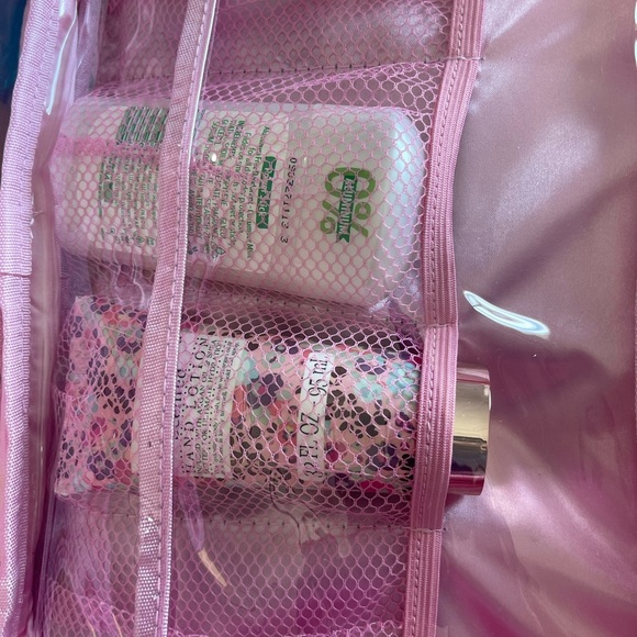 POPPIN-10 Large (12x9x5) Pink Cosmetic/Makeup Hanging Toiletry Bag Waterproof - Picture 4 of 11